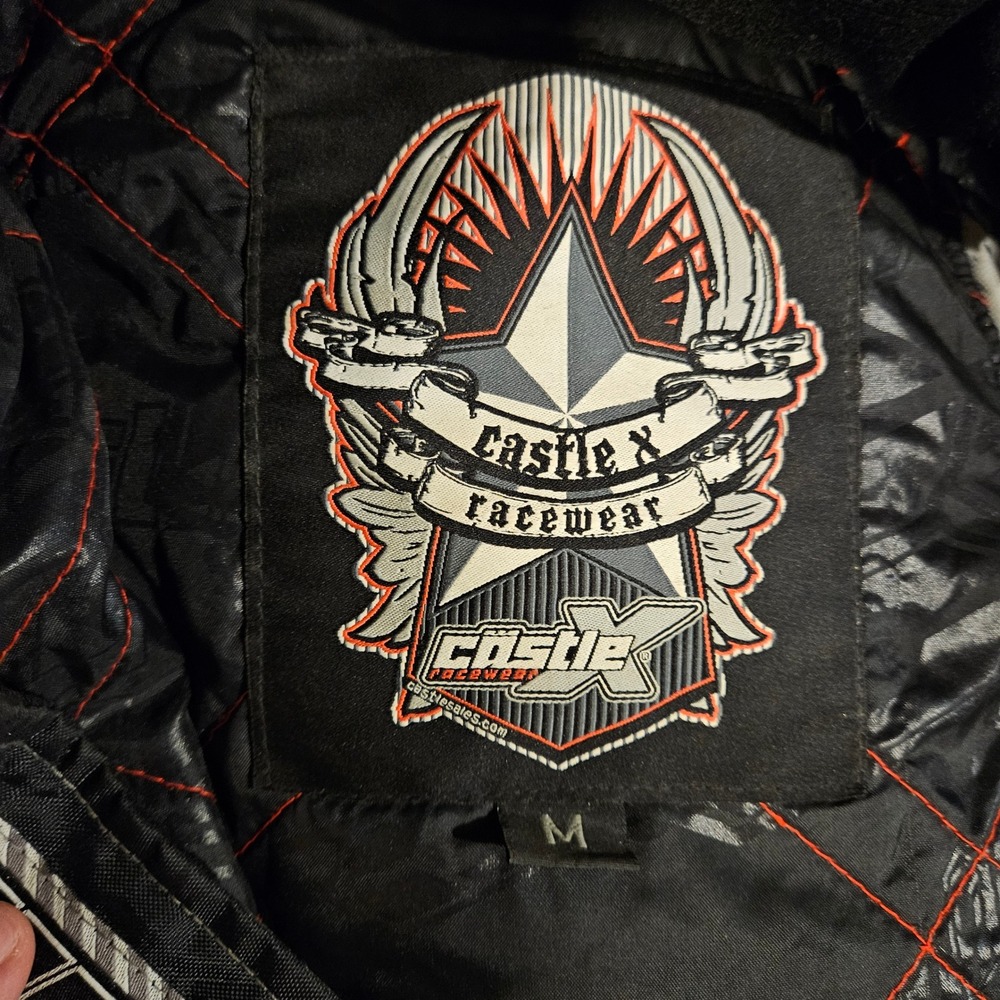 Castle X Racewear Snowmobile Jacket Mens M Red Black Reissa Hitena Winter - Picture 3 of 16